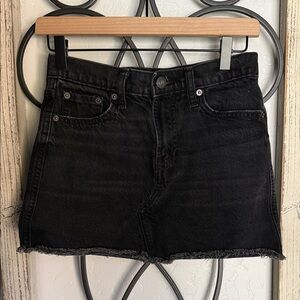 Gap Teen | Black Denim Mini Skirt | Size 12